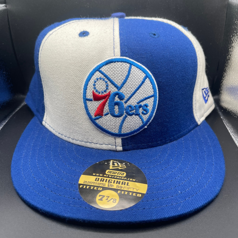 Men's Retro New Era Philadelphia 76ers Hat Size 7 7/8